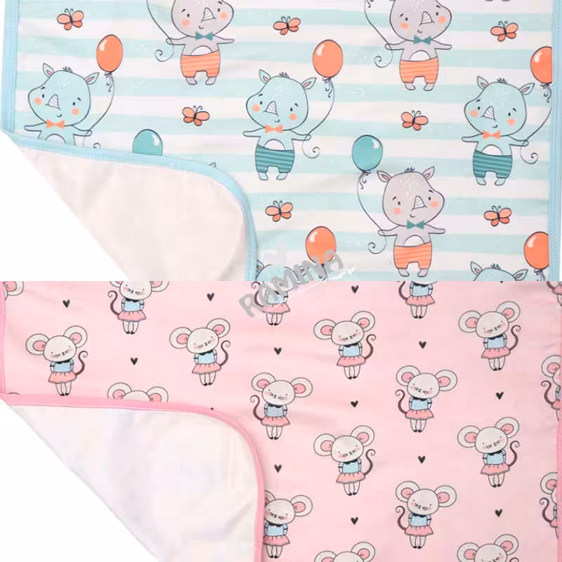 زیرانداز بالش دار مخمل نوزاد.