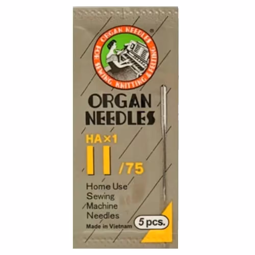 خرید سوزن چرخ خیاطی خانگی ارگان مدل اچ آ HA سایز 11 بسته 5 عددی