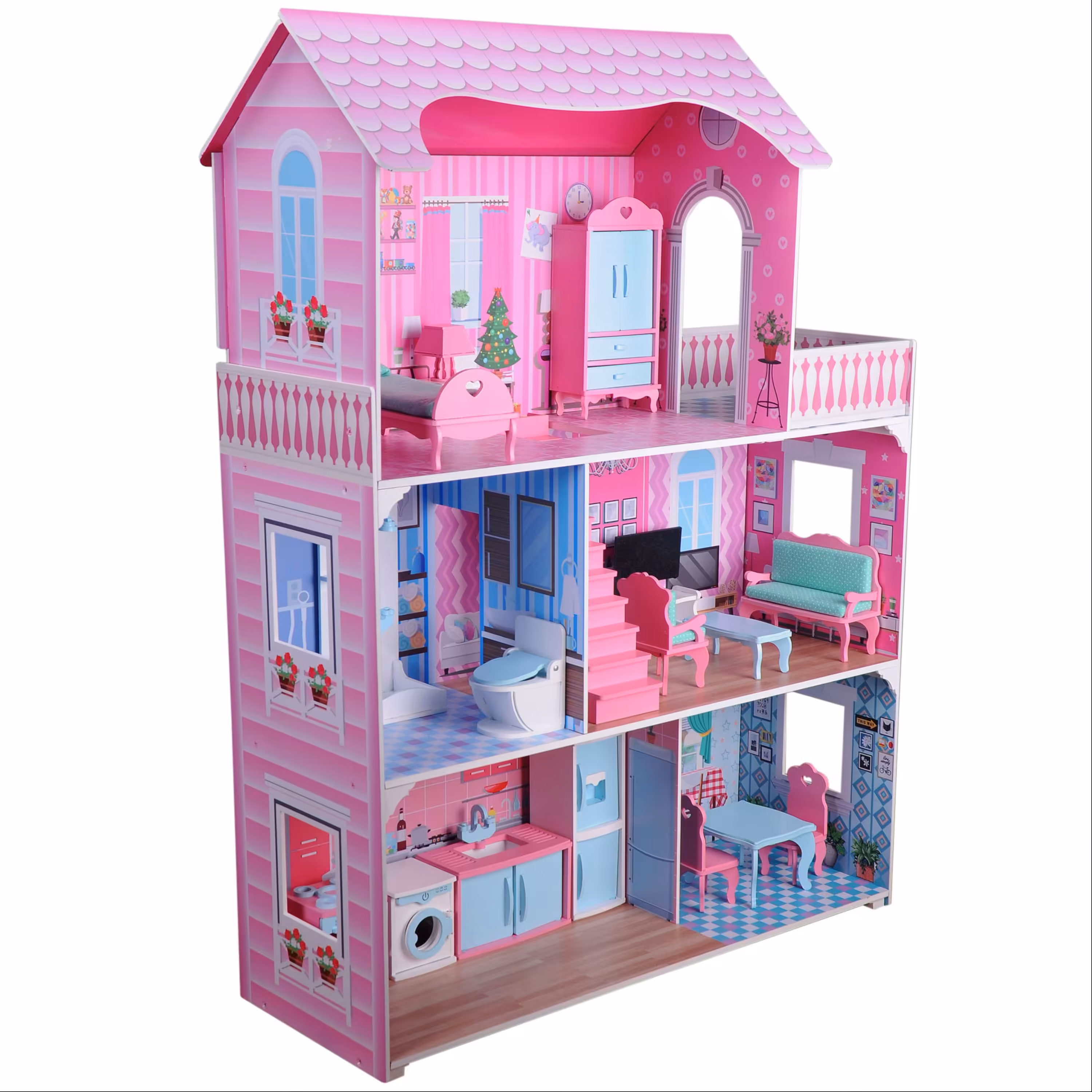 خانه عروسکی باربی مانی مانا  مدل سه طبقه