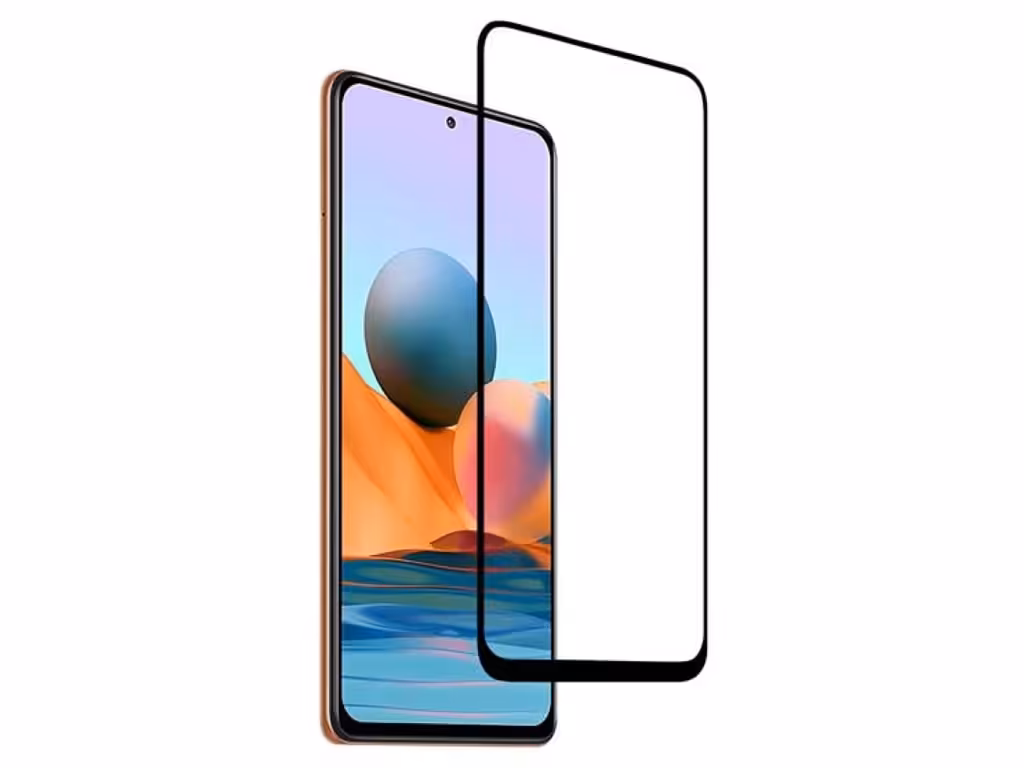 گلس و محافظ تمام صفحه Mletubl Full Glass For Redmi note 10 pro/max