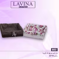 جانانی تکی مربع چرم در 2طرح سفید و قهوه ای در پلاسکو هستی