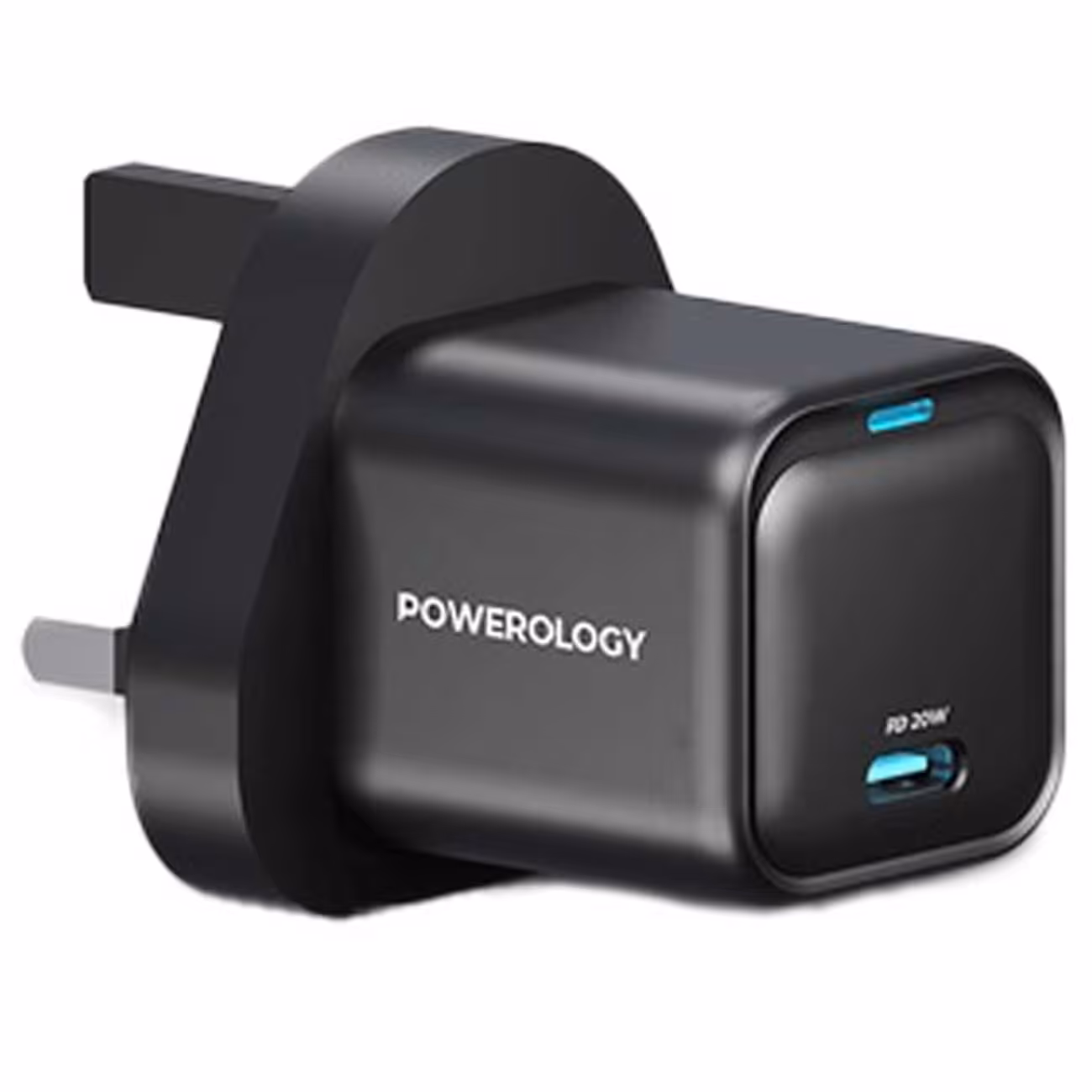 شارژر دیواری فست شارژ تایپ سی 20 وات پاورولوژی PWCUQC016