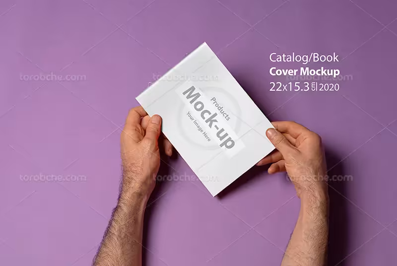 موکاپ جلد کاتالوگ | گرافیک با طعم تربچه