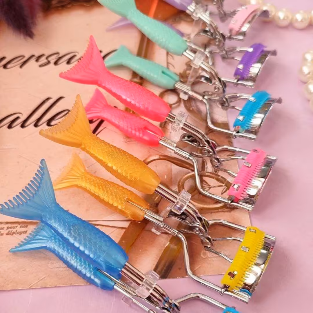 فرمژه پری دریایی شانه دار  رنگ صورتی بنفش آبی زرد سبز