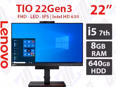 آل این وان نسل هفت Lenovo Tiny-In-One 22Gen3 با 640GB HDD / 8GB RAM / i5 7500T