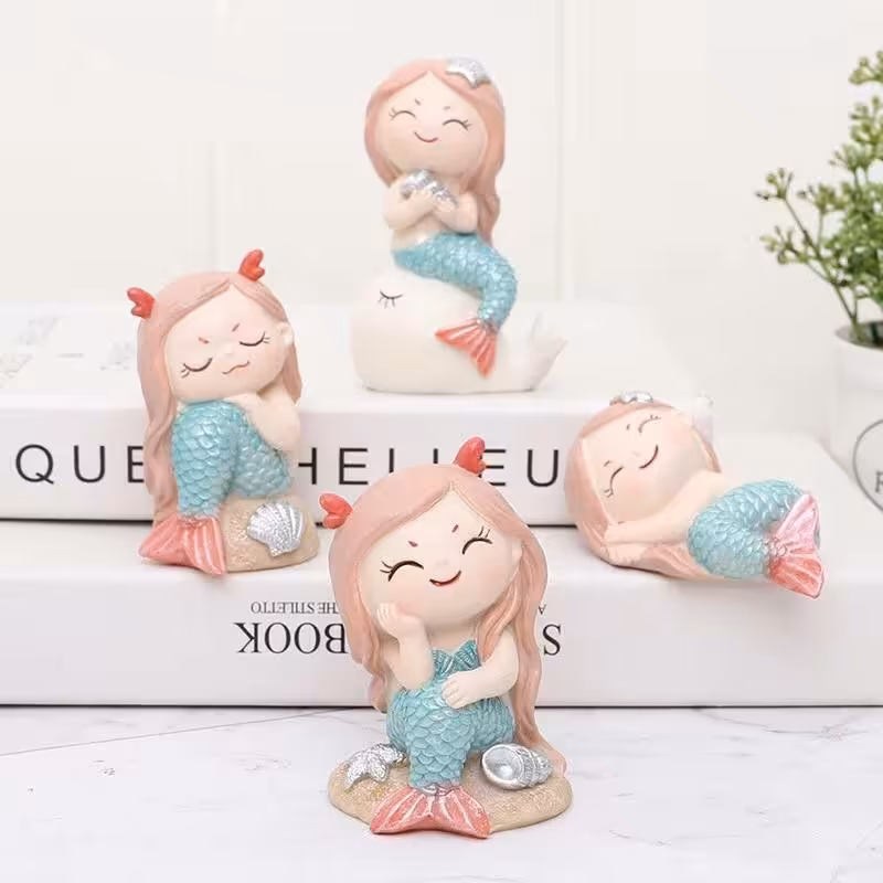 مجسمه پری دریایی 4عددی