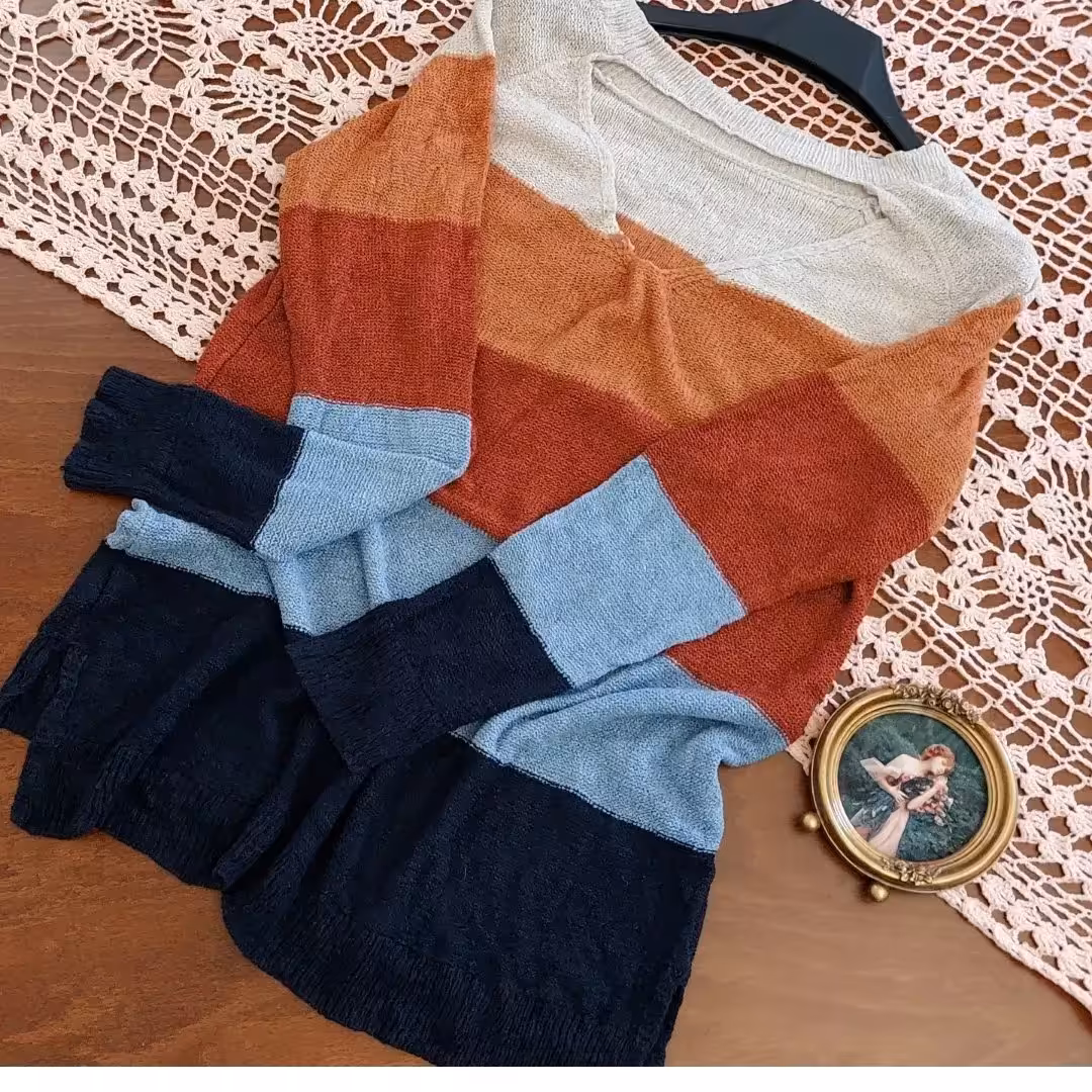 بلوز بافت بلند رنگی