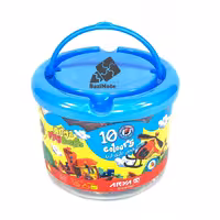 خمیر بازی سطلی 10 رنگ آریا