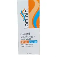 کرم ضد آفتاب بی رنگ لامینین مدل SPF 50 مناسب پوست های چرب و معمولی حجم 50 میلی 