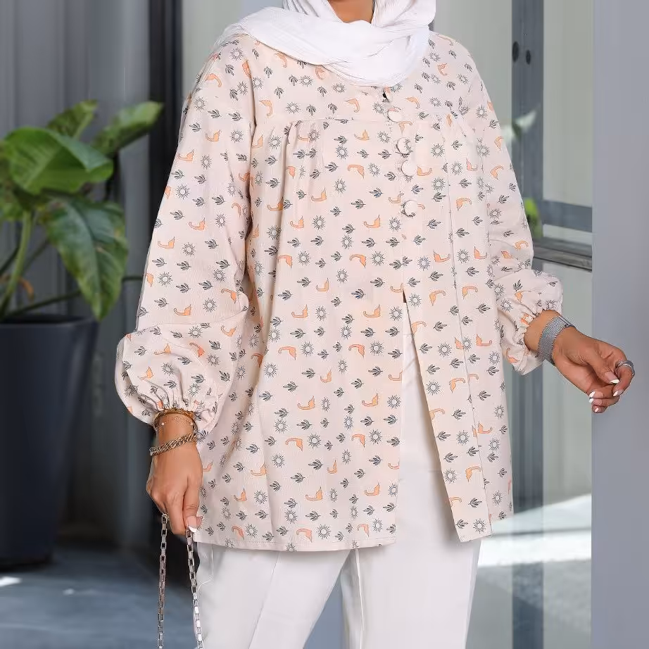 مانتوشلوار زنانه مدل برگه جنس لنین نچرال رنگبندی مطابق ژورنال سایز1و2 قیمت بااحترام به شما530000تومان