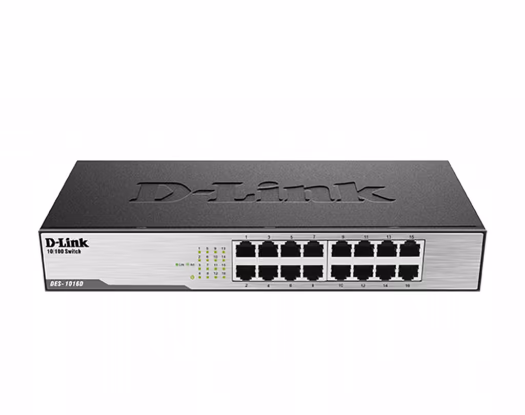 قیمت و خرید سوییچ شبکه 16 پورت دی لینک مدل DGS-1016D | نت ران