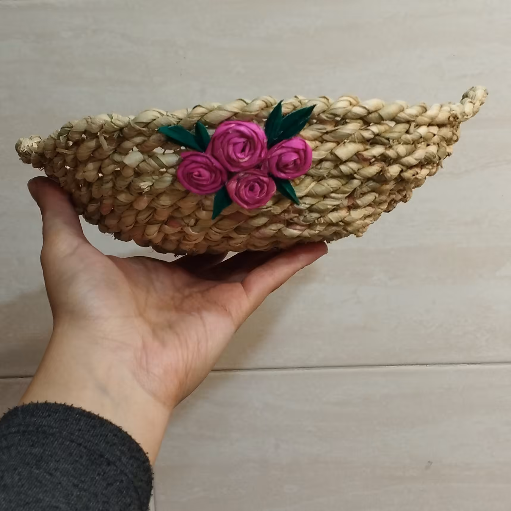 سبد میوه حصیری