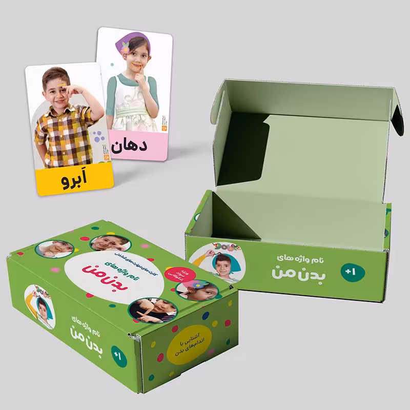 فلش کارت نام واژه های بدن من کد 3927316