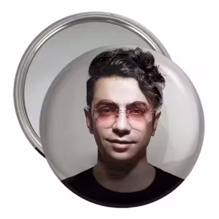 آینه جیبی خندالو مدل محسن ابراهیم زاده کد 3338