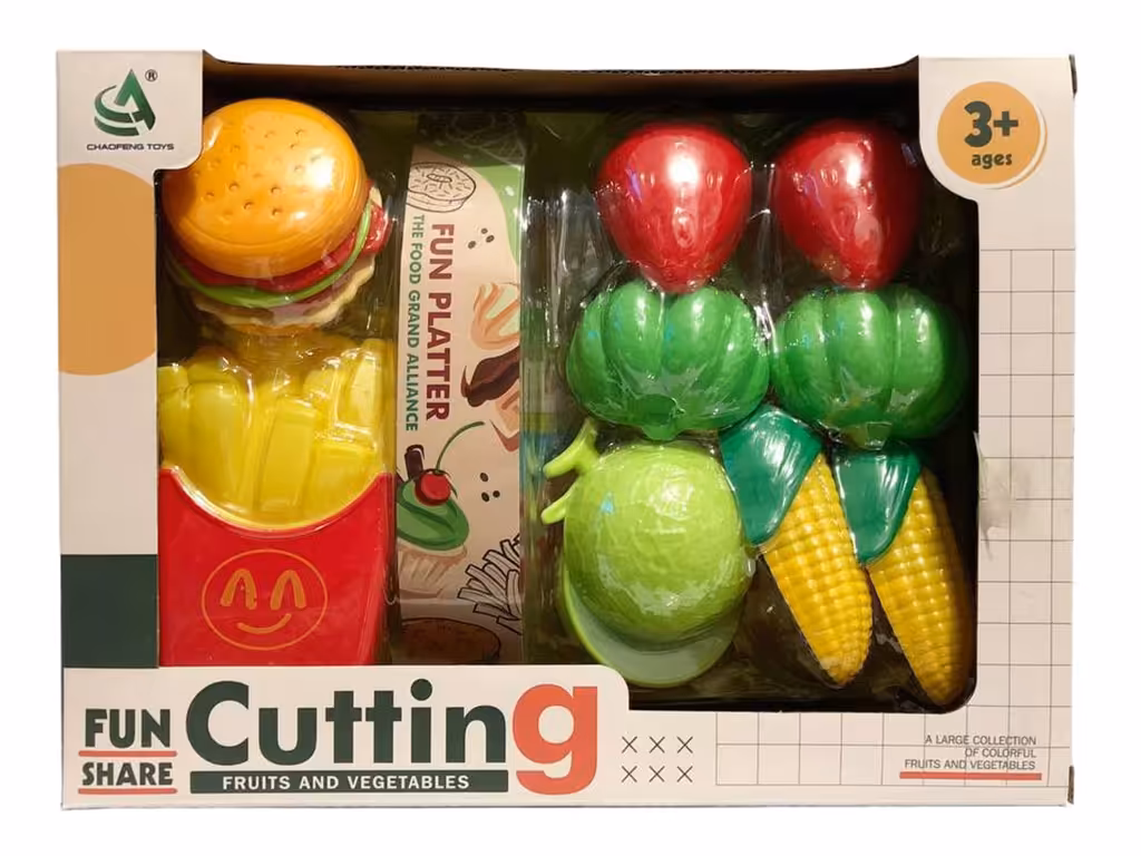 ست فست فود و میوه های برشی اسباب بازی