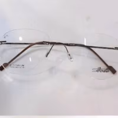 عینک طبی بی فریم مدل خلبانی رنگ قهوه ای