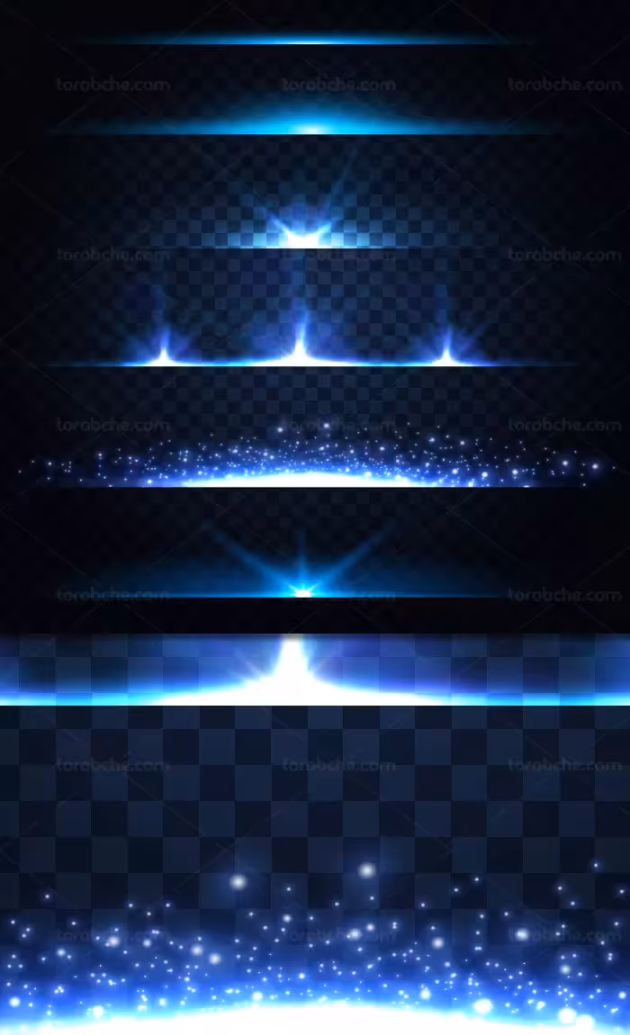 وکتور طرح افکت های نور بدون پس زمینه شماره 31 - گرافیک با طعم تربچه