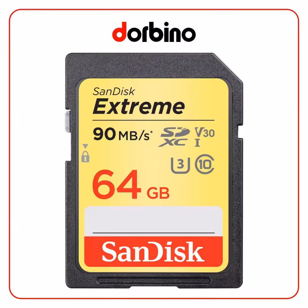 کارت حافظه SanDisk Extreme SDXC 64GB 90 MB/S 600X - فروشگاه دوربین دوربینو