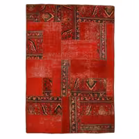 فرش دستباف رنگ شده سه متری مدل وینتج کد 991296(فروش چکی 6 ماهه با کد تخفیف farshgereh)