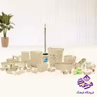 جهيزيه هومکت فلورا 83پارچه وانيلي