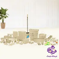 جهيزيه هومکت فلورا 83پارچه وانيلي
