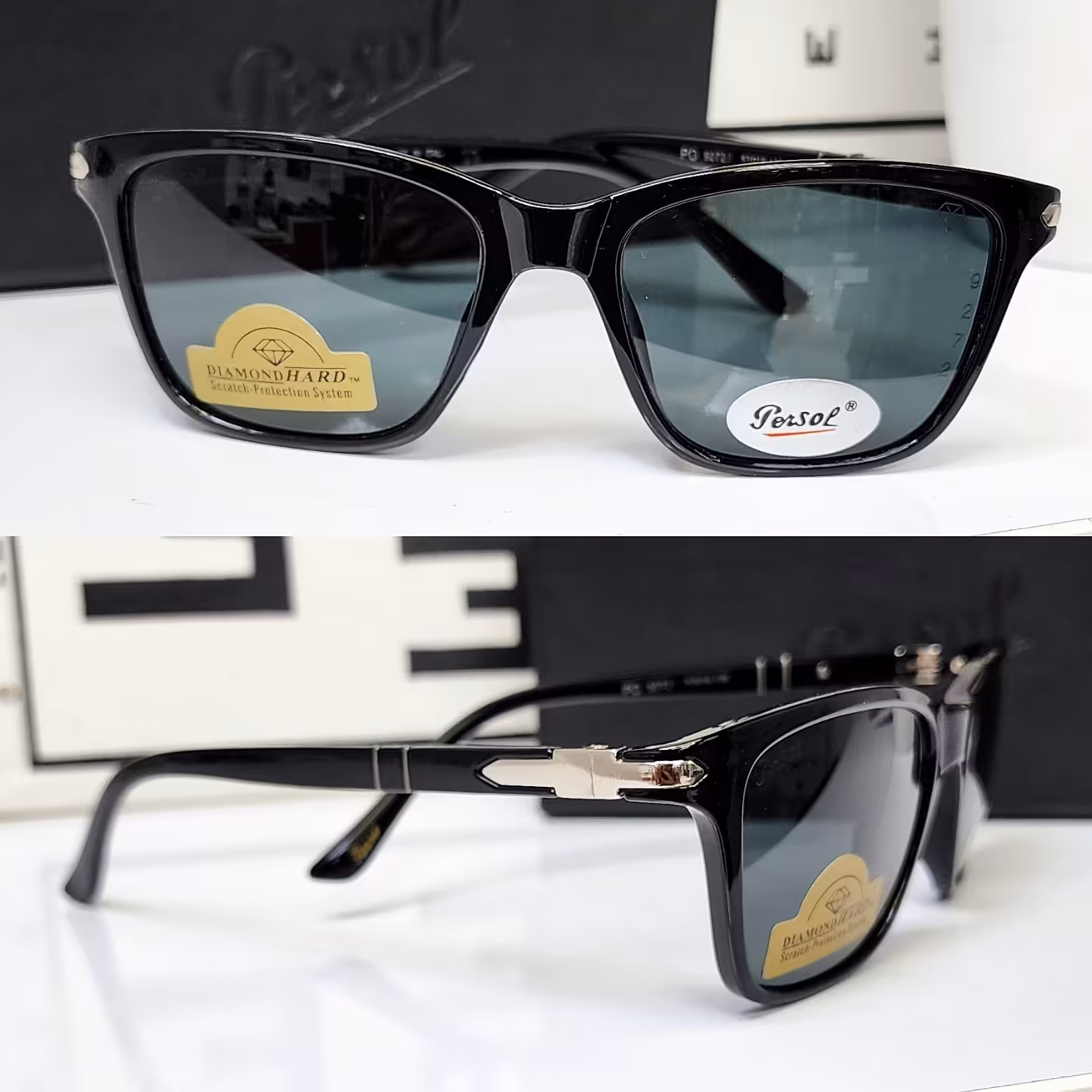 عینک آفتابی پرسول شیشه الماسی uv400  مردانه زنانه 