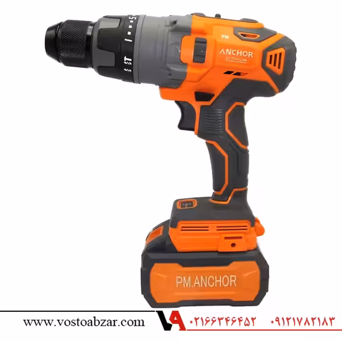 دریل چکشی شارژی براشلس 20 ولت آنکور مدل DCE2