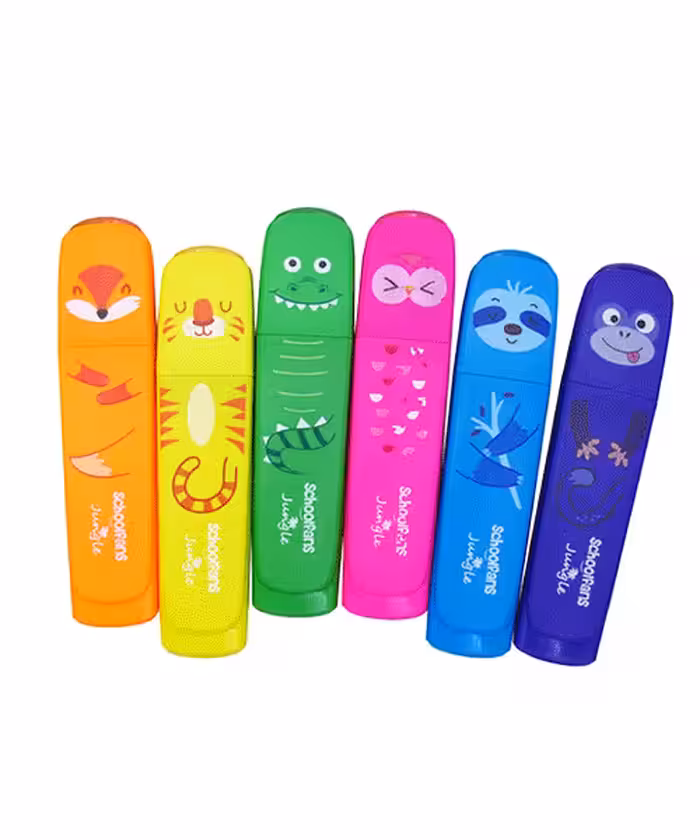 ماژیک علامت زن اسکول فنس فلت حیوانات (6عددی)