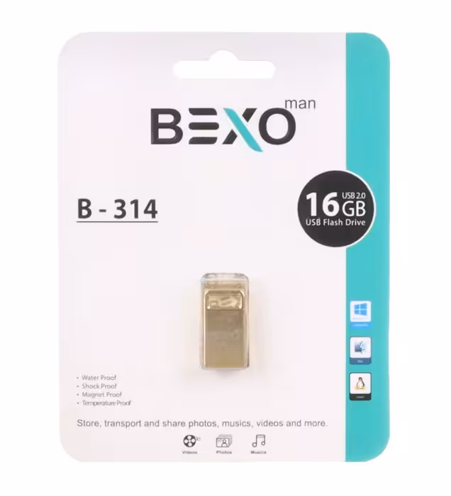فلش مموری بکسو مدل B-314 USB2.0 ظرفیت 16 گیگابایت