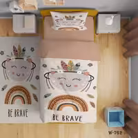 روتختی یک نفره(یکنفره) دخترانه سه بعدی  جنس میکروتترون 