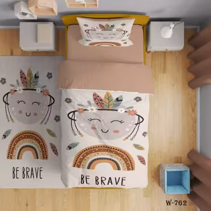 روتختی یک نفره(یکنفره) دخترانه سه بعدی  جنس میکروتترون 