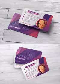 کارت ویزیت دکتر مامایی | گرافیک با طعم تربچه