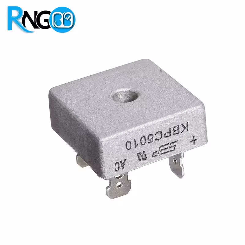 پل دیود مربعی فلزی 1000V  35A مدل KBPC3510



