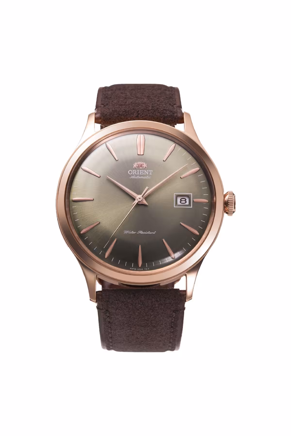 ساعت چند رنگ مردانه RA AC0P04Y10B چرم اتوماتیک شیشه کریستال قهوه ای 42 میلی متر مچ دست Orient