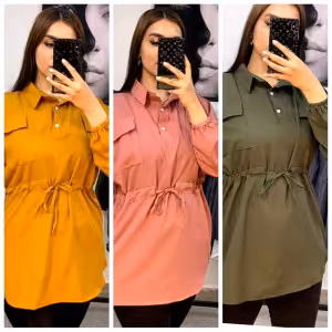 مانتو دخترانه حریر مدل آریانا