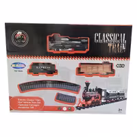 اسباب بازی قطار کلاسیک دارای چراغ با سرعت گردش بالا برند DORRIN صادراتی