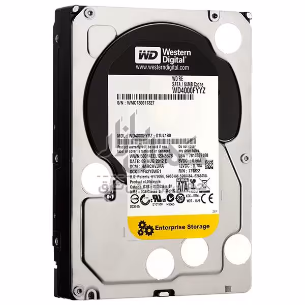 هاردديسک ظرفيت 2 ترابايت اينترنال وسترن ديجيتال-ریفر- RED