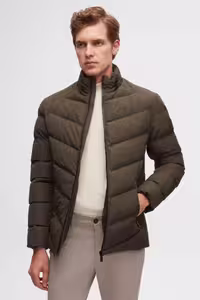 کاپشن سبز مردانه SLIM FIT امیدوار بود که کت ضد باد پرنده پر شده TWN