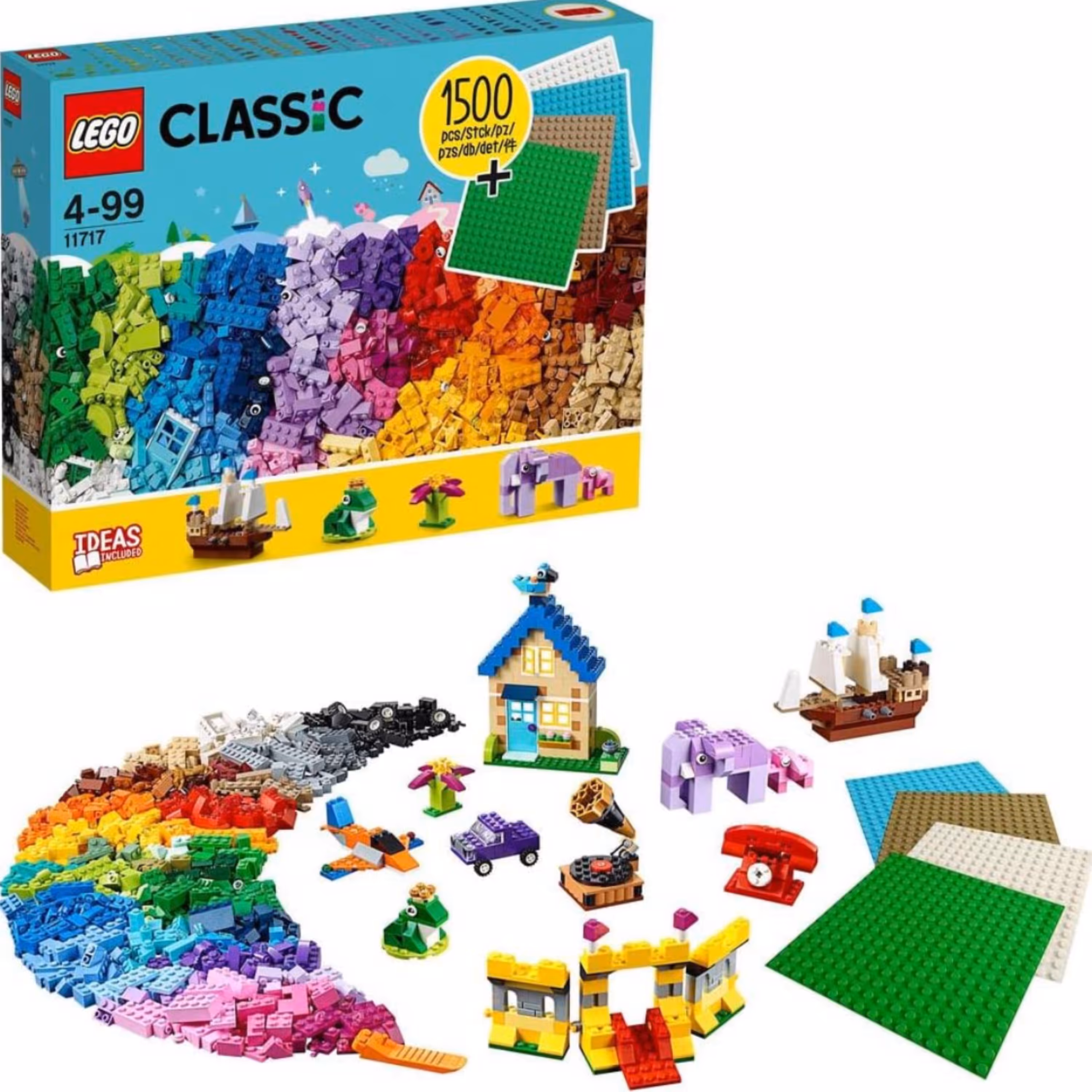 ساختنی لگو کلاسیک با 1504 قطعه اورجینال مدل 11717