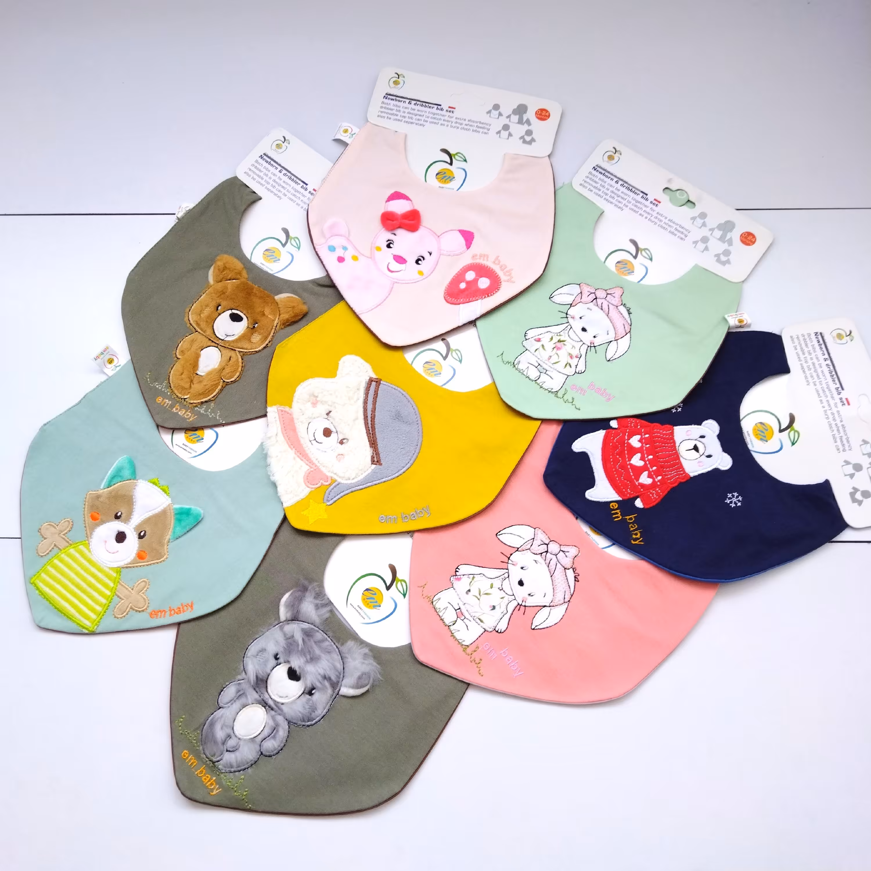 پیشبند دکمه دار نوزادی پیشبند نوزاد پیشبند کودک