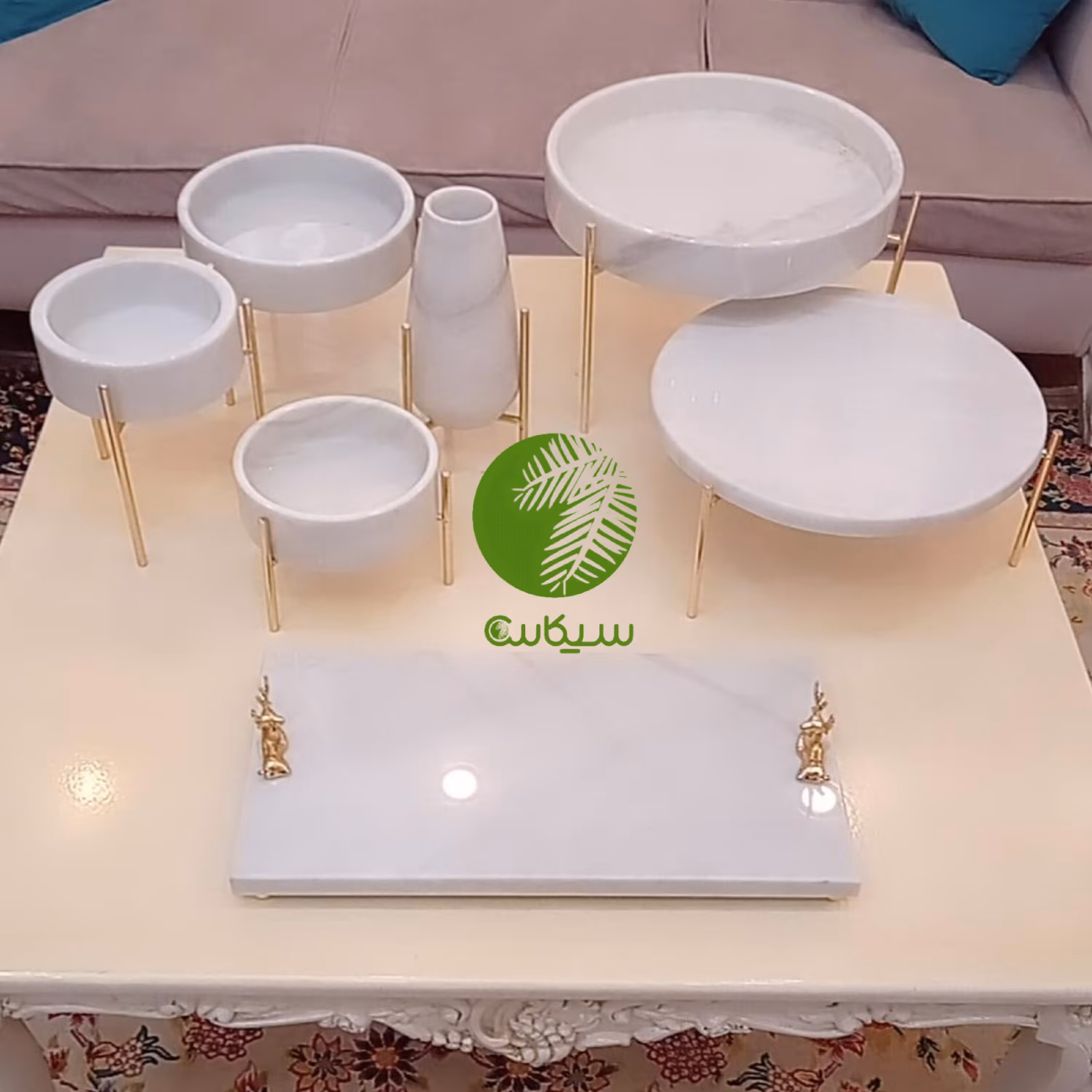 ظروف سنگی ست هفت تکه