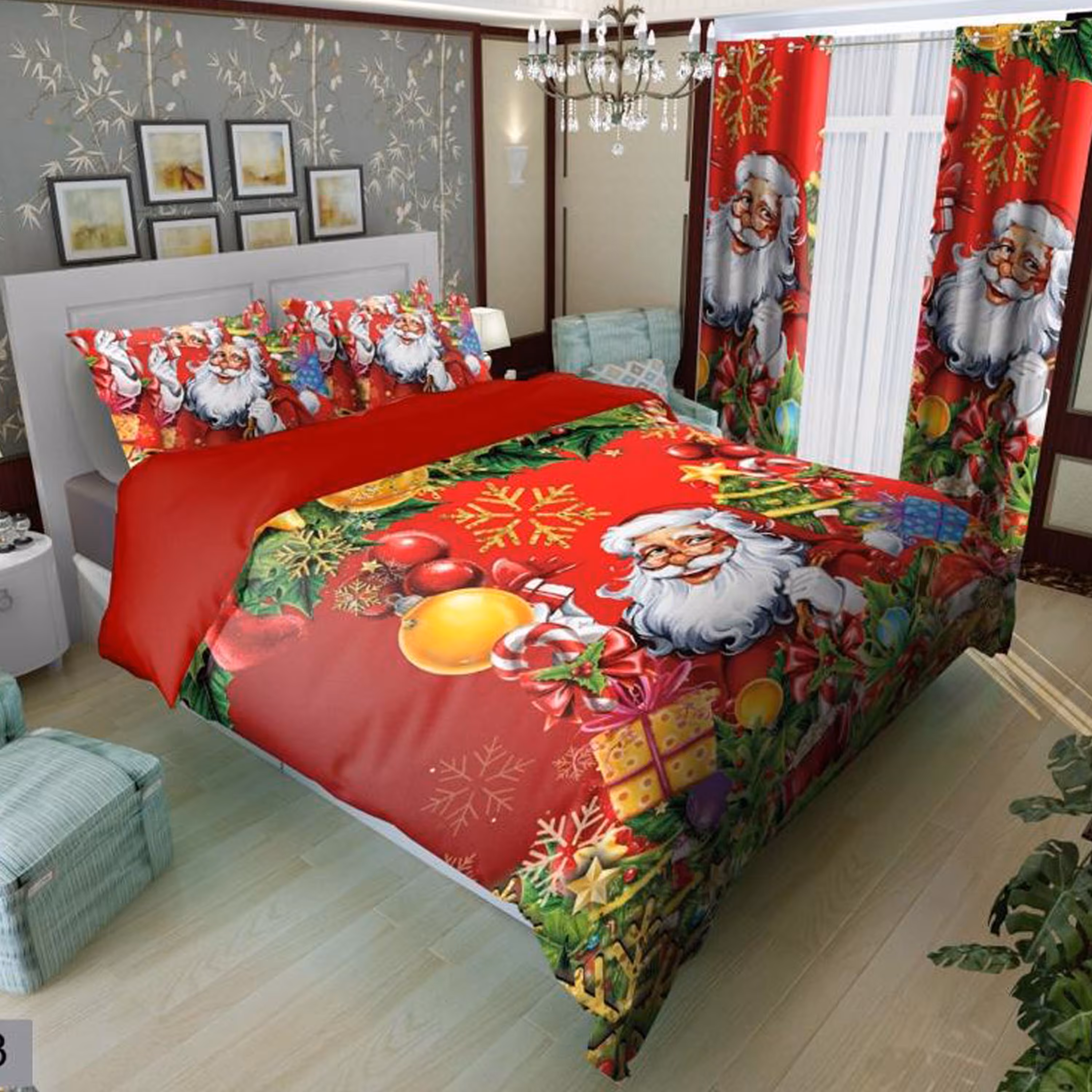 سرویس روتختی 2 نفره تنسل چاپی برندترک لند(Turk Land) rs 73
