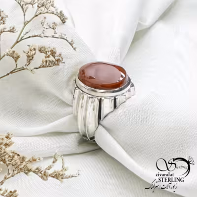 انگشتر نقره رکاب ماشینی استاد حمزه با کد 12955