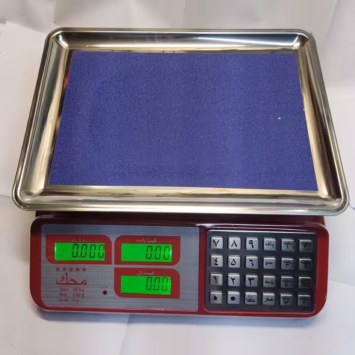 ترازو 40 کیلویی کیبورد استیل محک 
