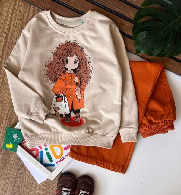 ست بلوز شلوار بیرونی دخترانه