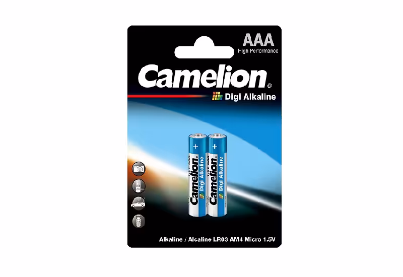 باتری نیم قلمی دی جی آلکالاین کملیون LR03-BP2DG