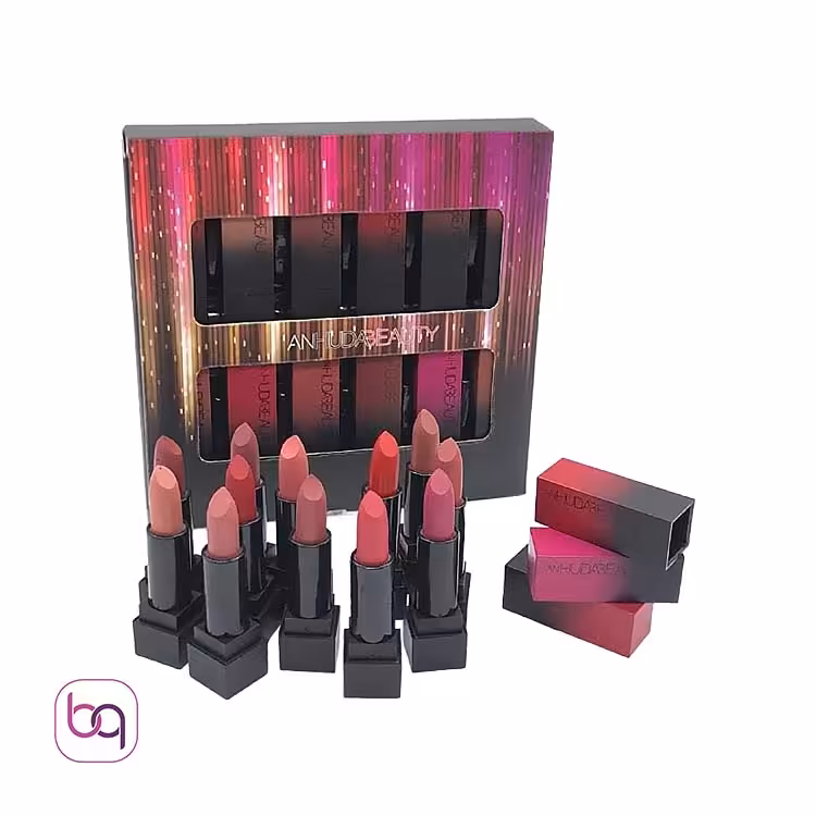 رژ لب جامد هدی بیوتی پک 12 عددی - خرید رژ لب جامد وارداتی