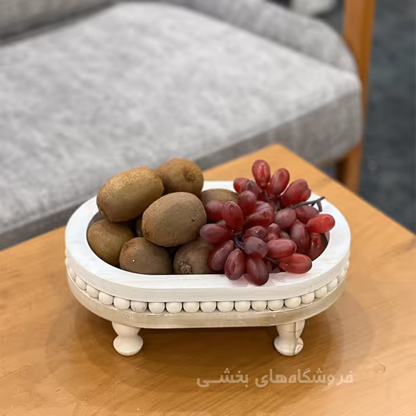 ظرف سرو مهري بيضي چوبی