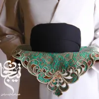 عمامه تیجان ایرانی 6 متری (درجه یک) مشکی متری 