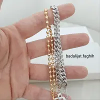 پابند ترند مارک معتبر YSX  با آبکاری طلا و کاملا رنگ ثابت لطفا ورق بزنید و جزئیات کار رو بهتر ببینید 